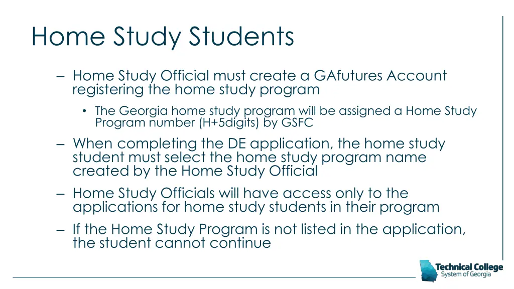 home study students