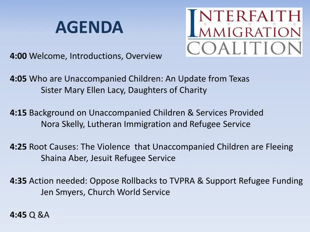 agenda