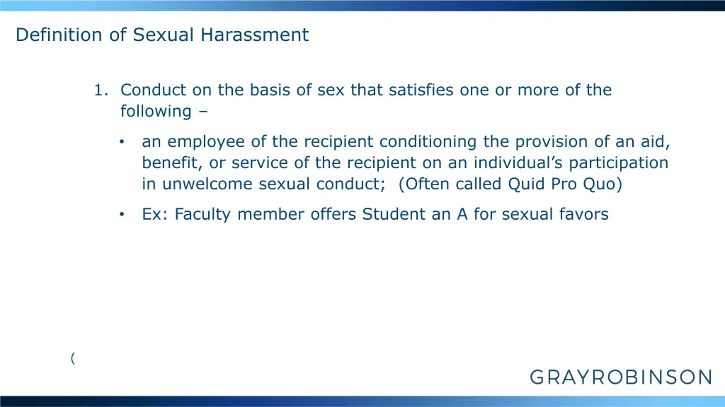 definition of sexual harassment