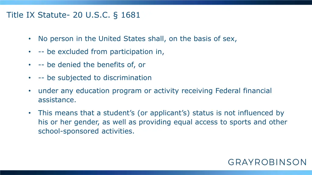 title ix statute 20 u s c 1681