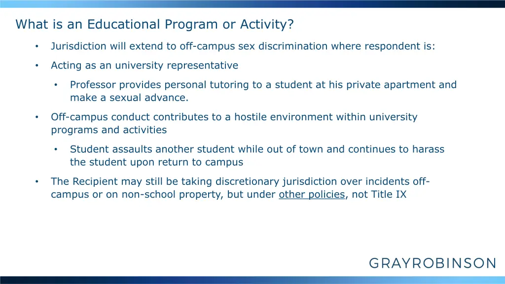 what is an educational program or activity 1