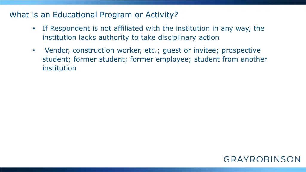 what is an educational program or activity 2