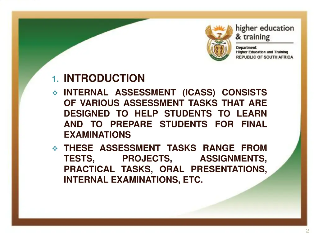 1 introduction internal assessment icass consists