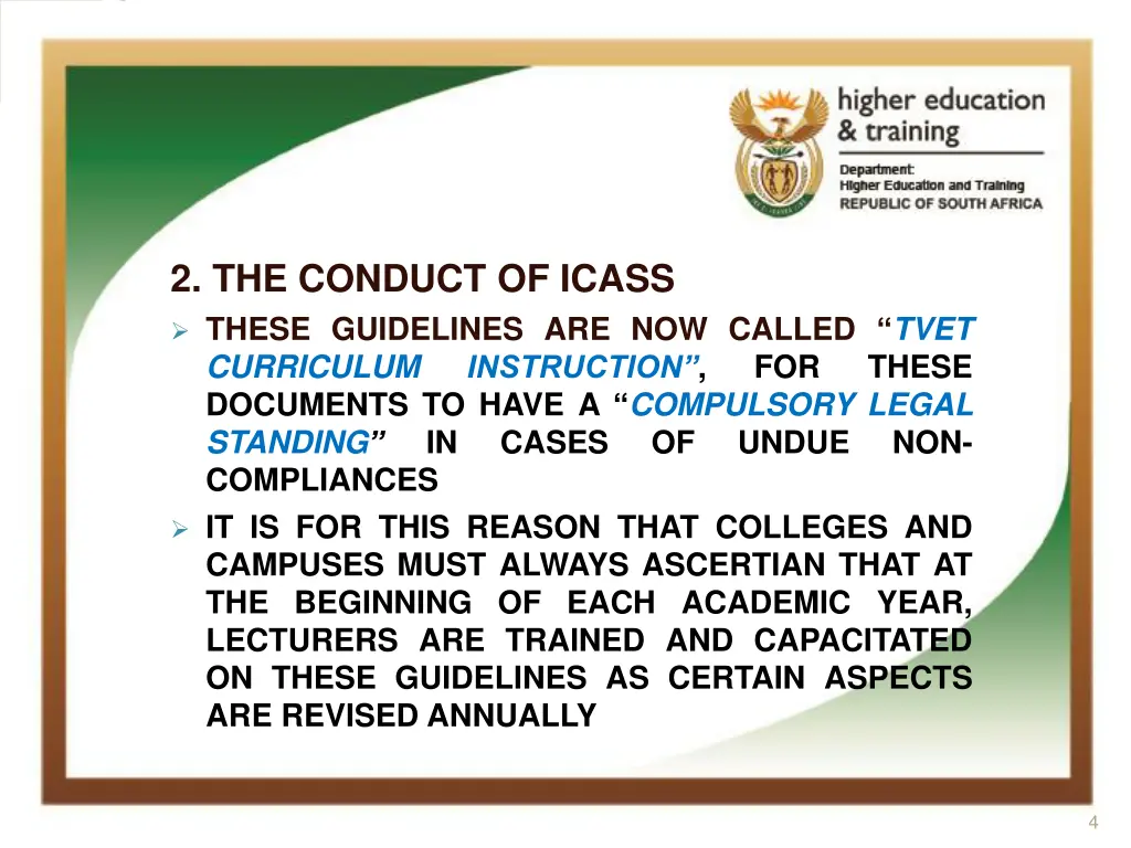 2 the conduct of icass these guidelines