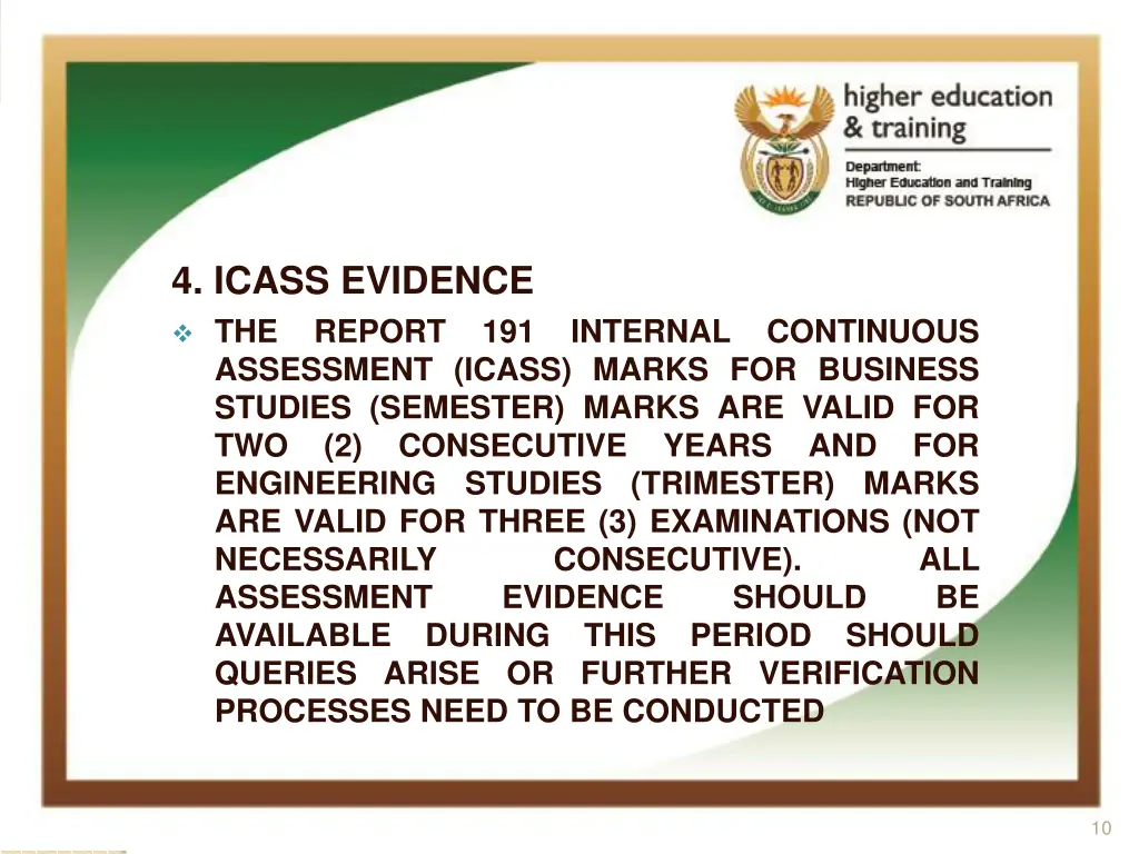 4 icass evidence the report 191 internal