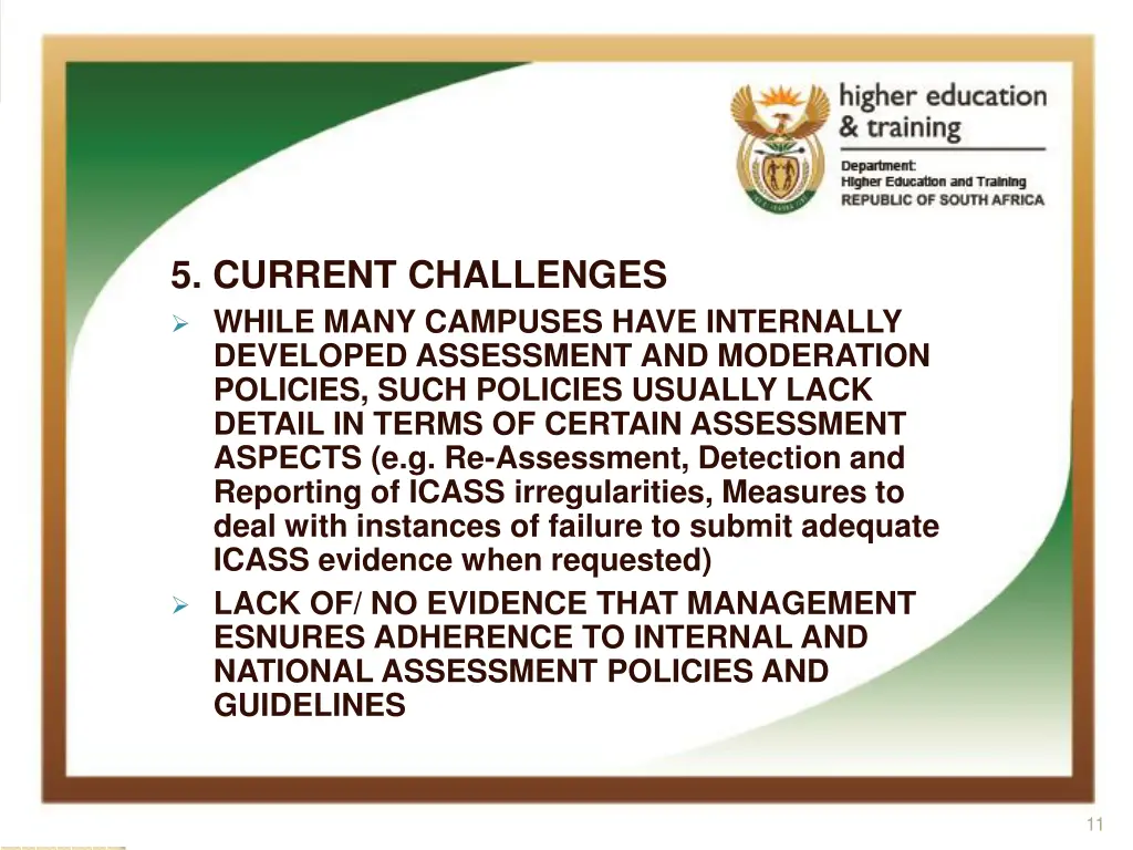 5 current challenges while many campuses have