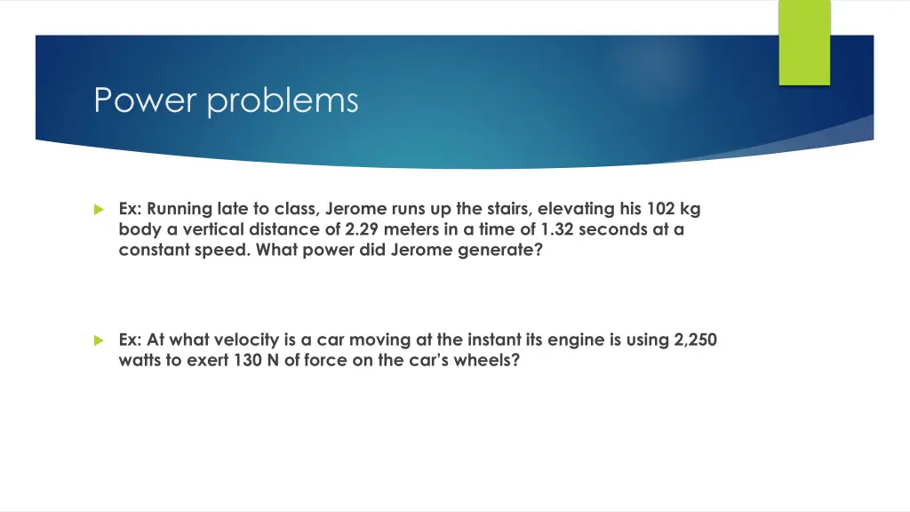 power problems