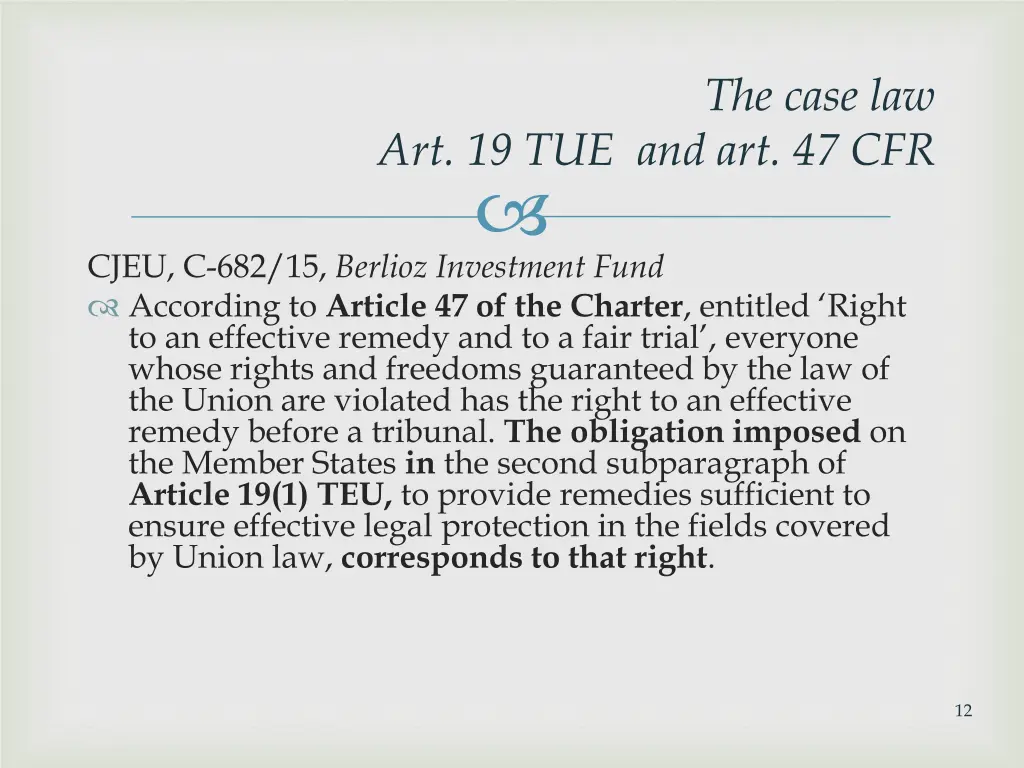 the case law 1