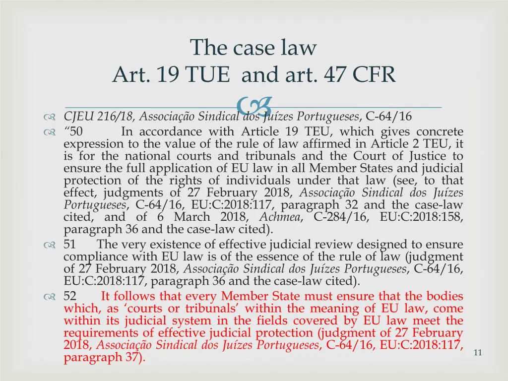 the case law