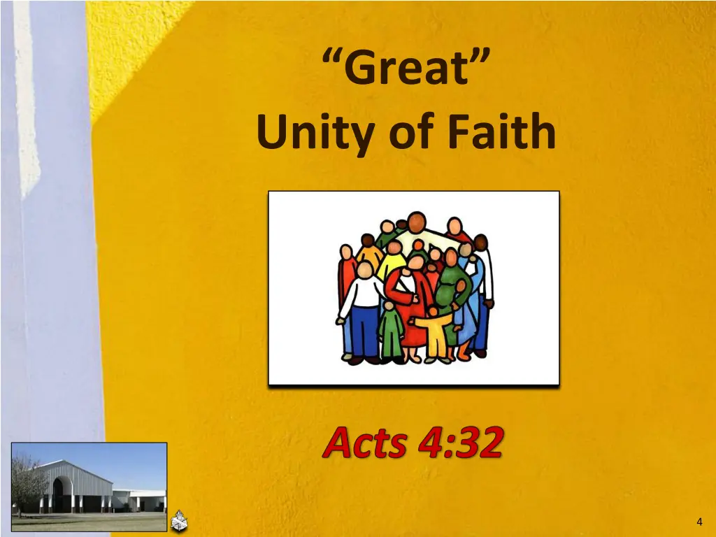 great unity of faith