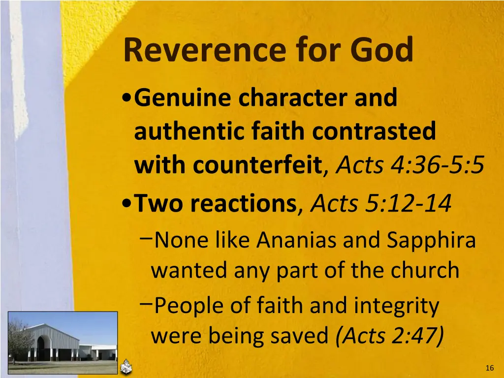 reverence for god