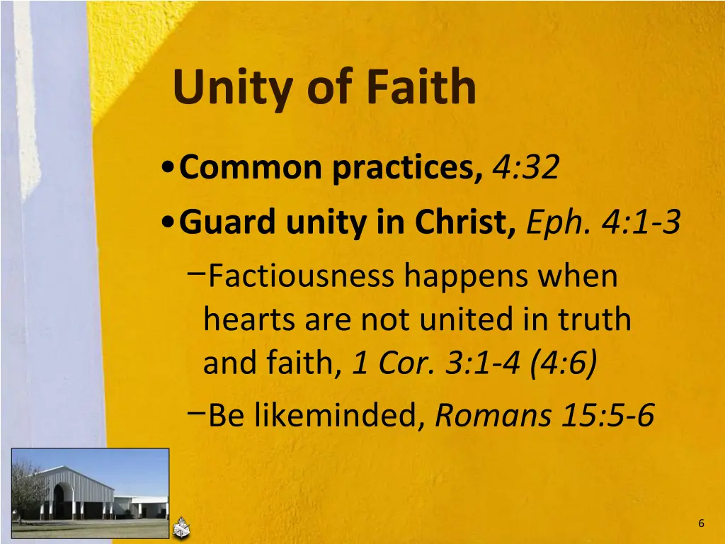 unity of faith 1