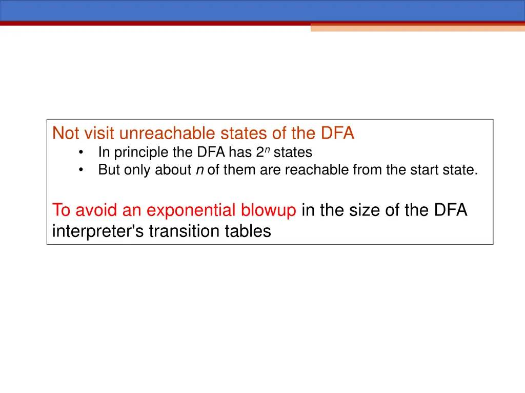 not visit unreachable states