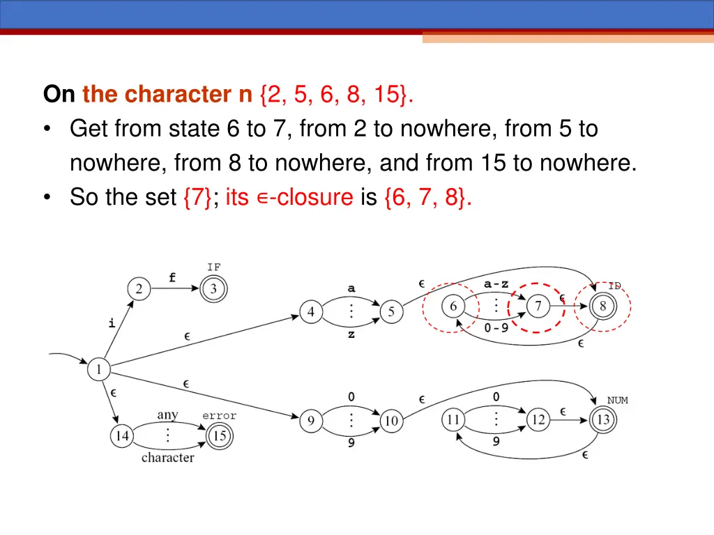 on the character n 2 5 6 8 15 get from state