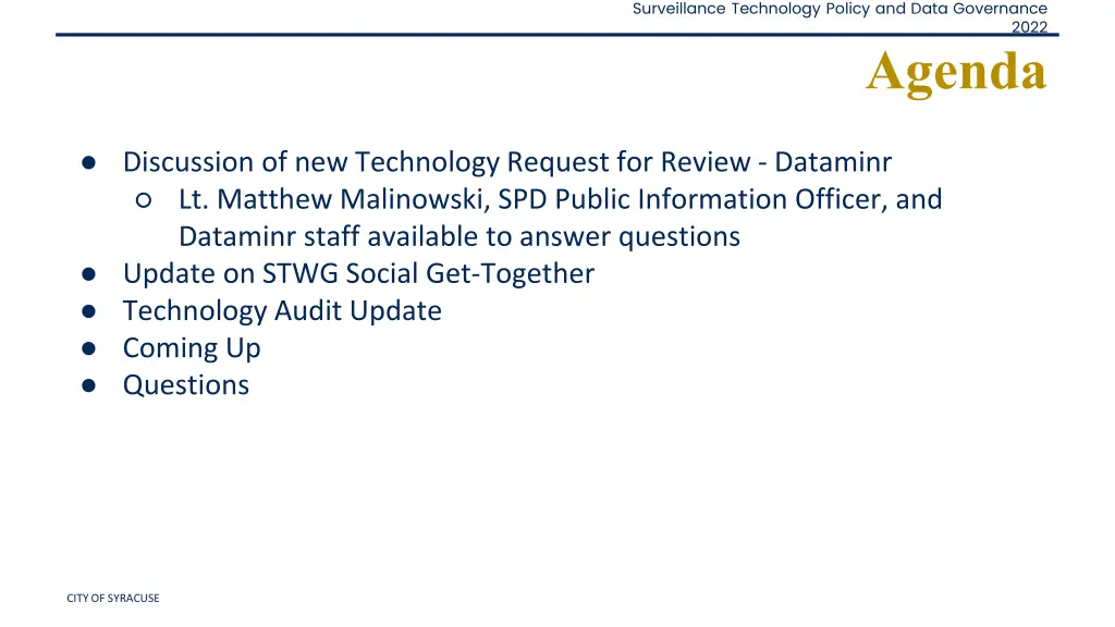 surveillance technology policy and data governance 1