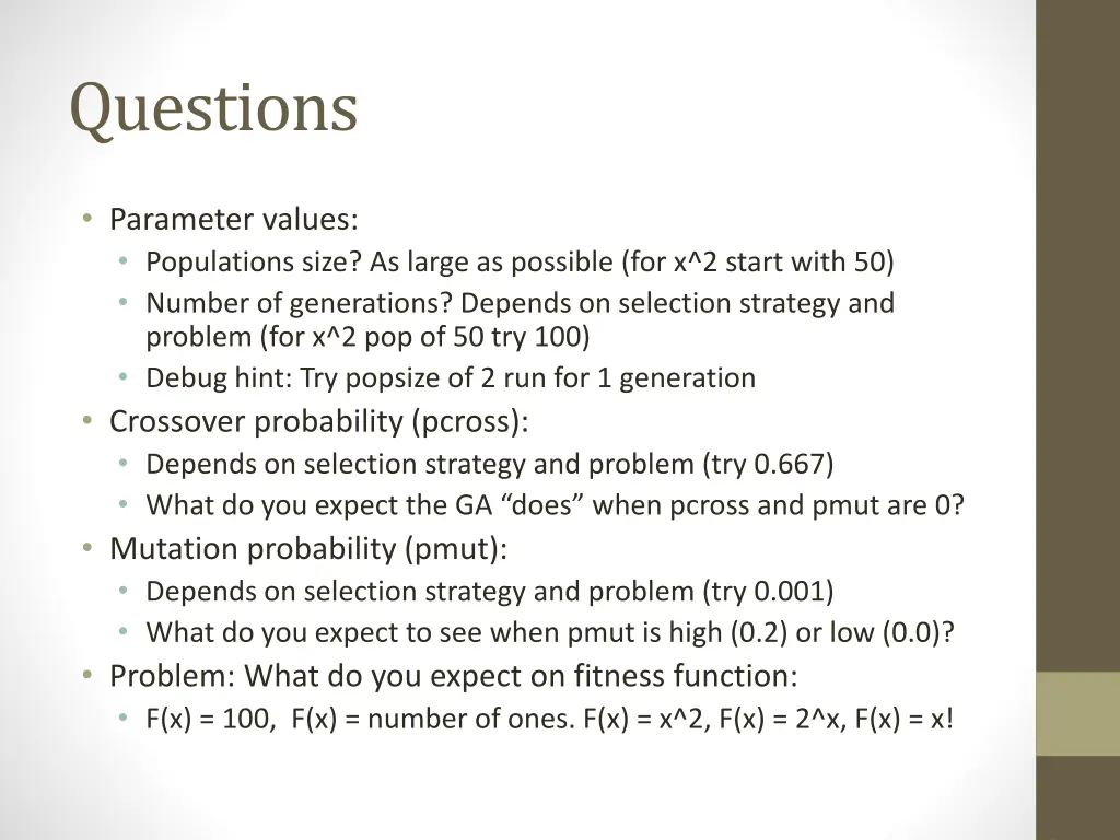 questions