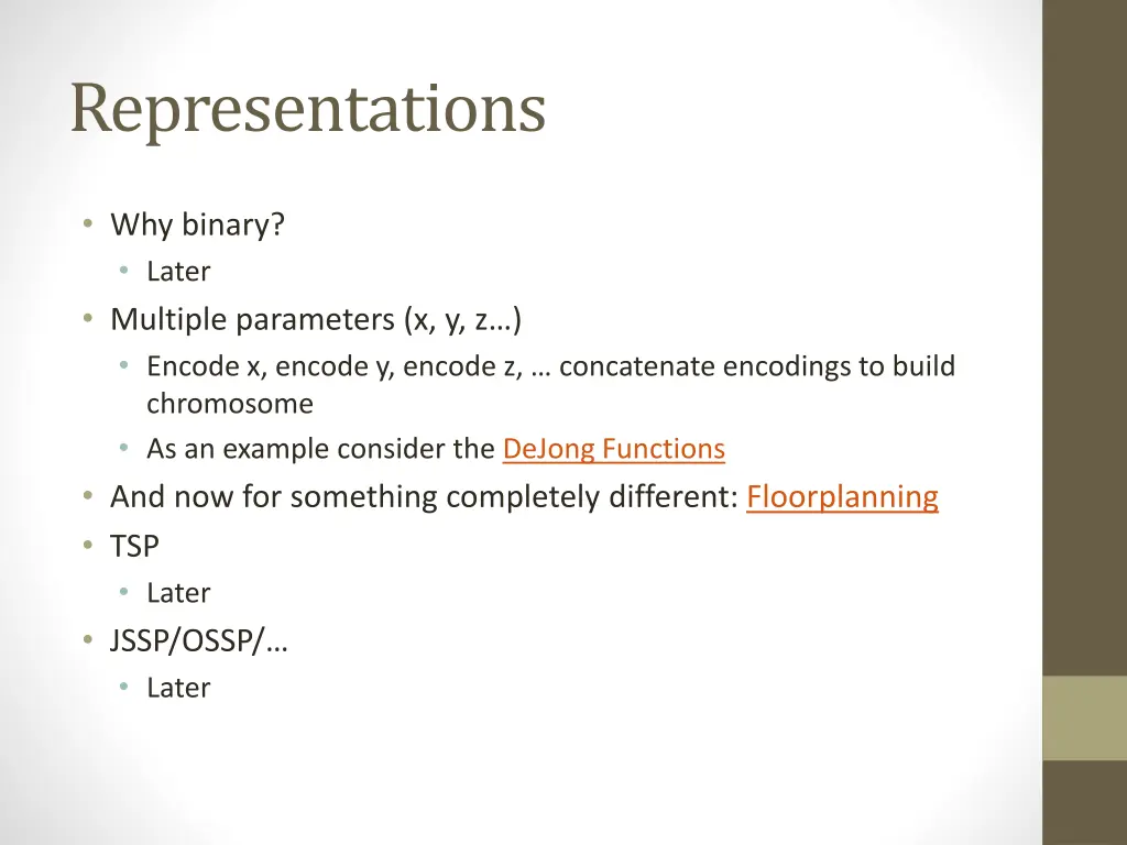 representations