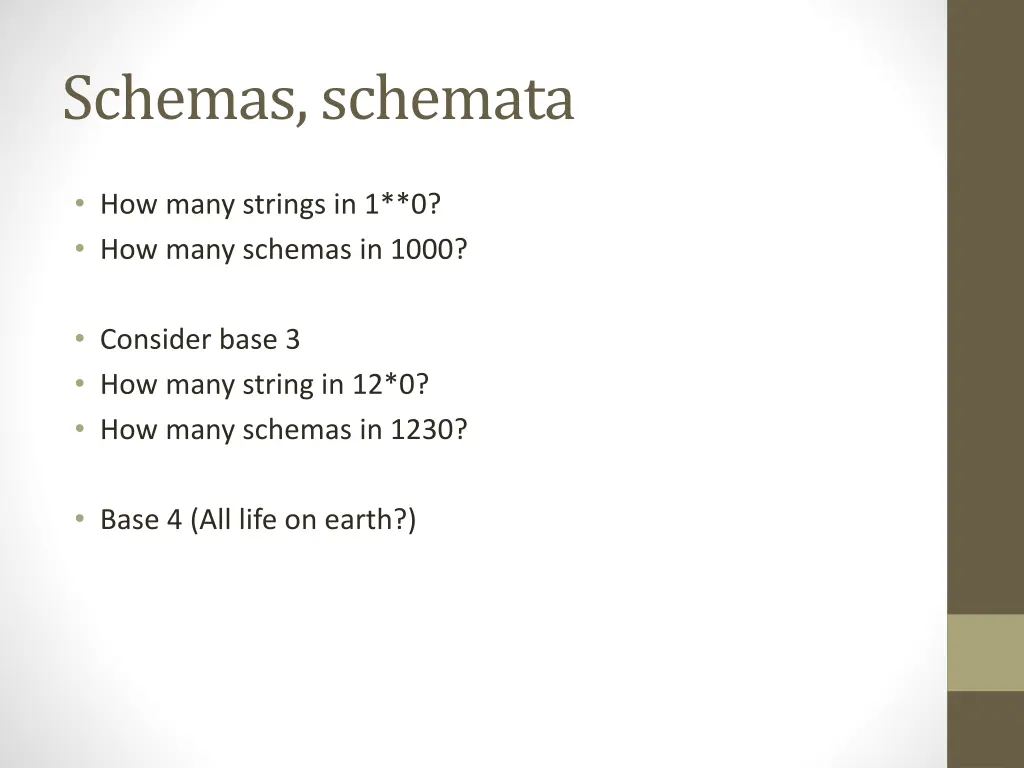 schemas schemata