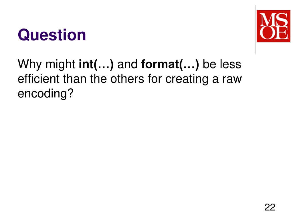 question