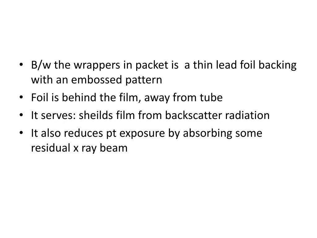 b w the wrappers in packet is a thin lead foil