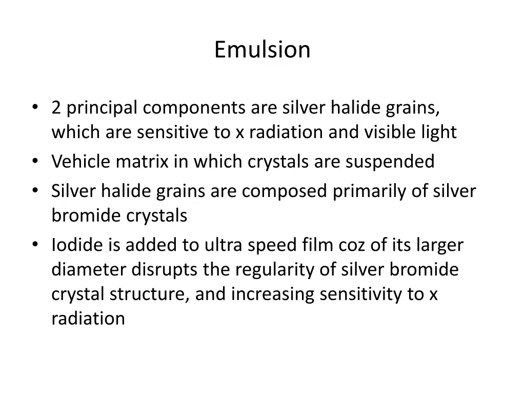 emulsion