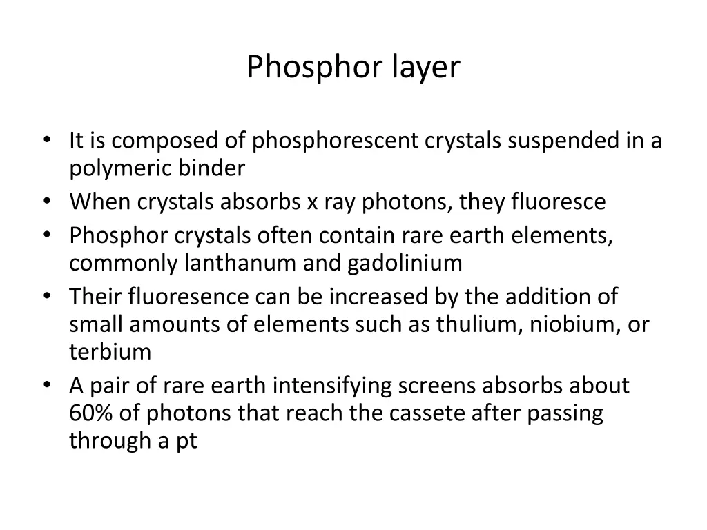 phosphor layer