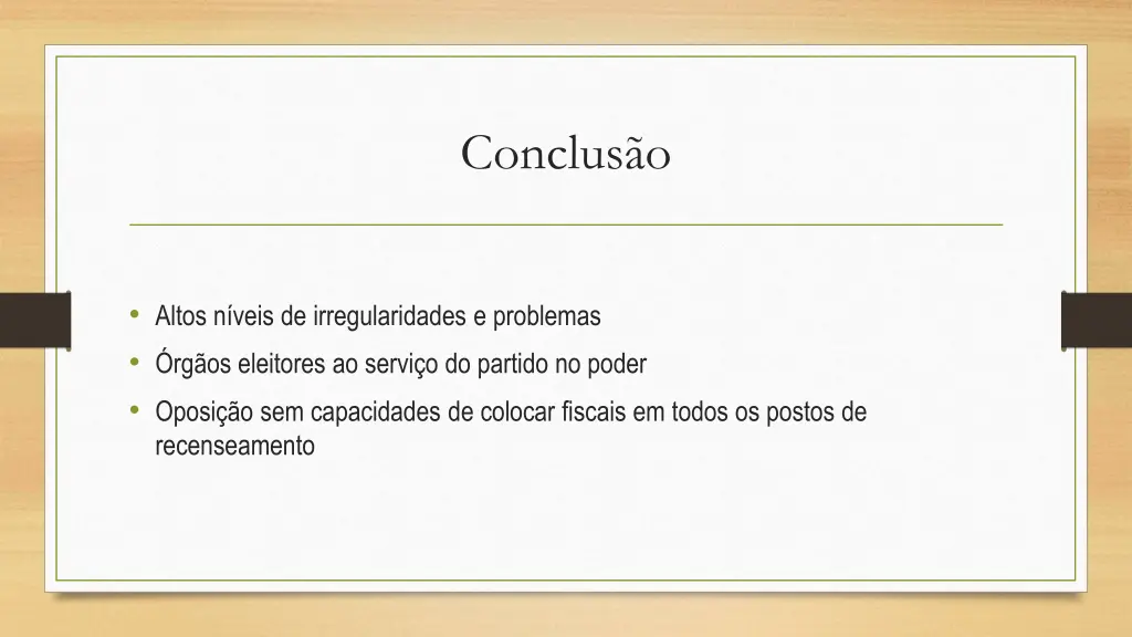 conclus o