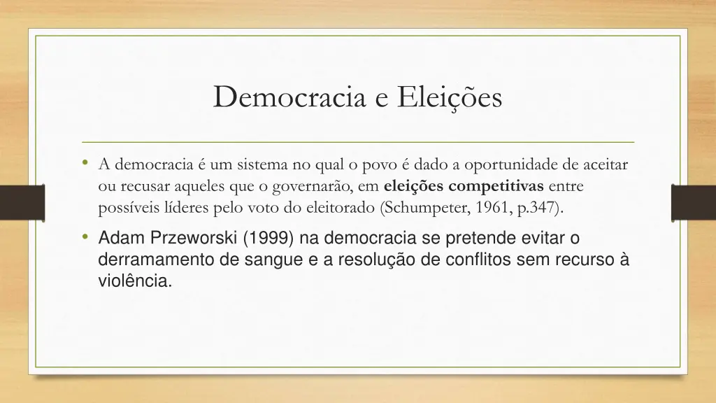 democracia e elei es