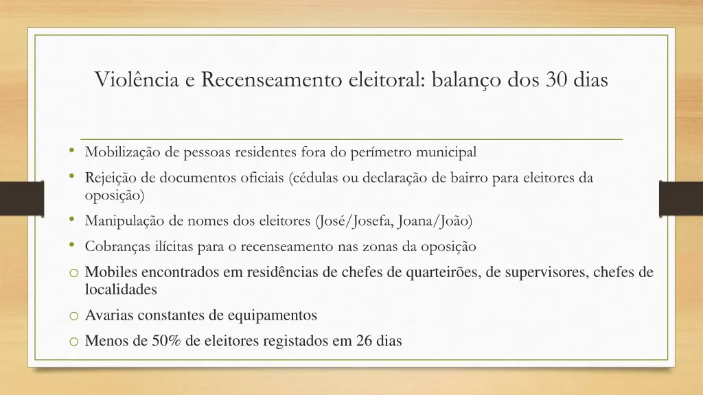 viol ncia e recenseamento eleitoral balan 5