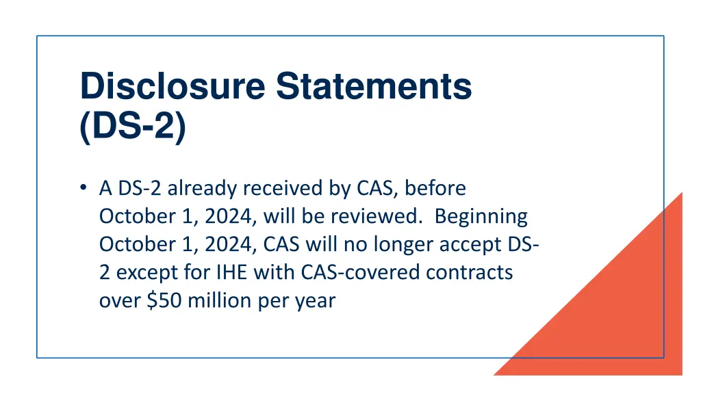disclosure statements ds 2