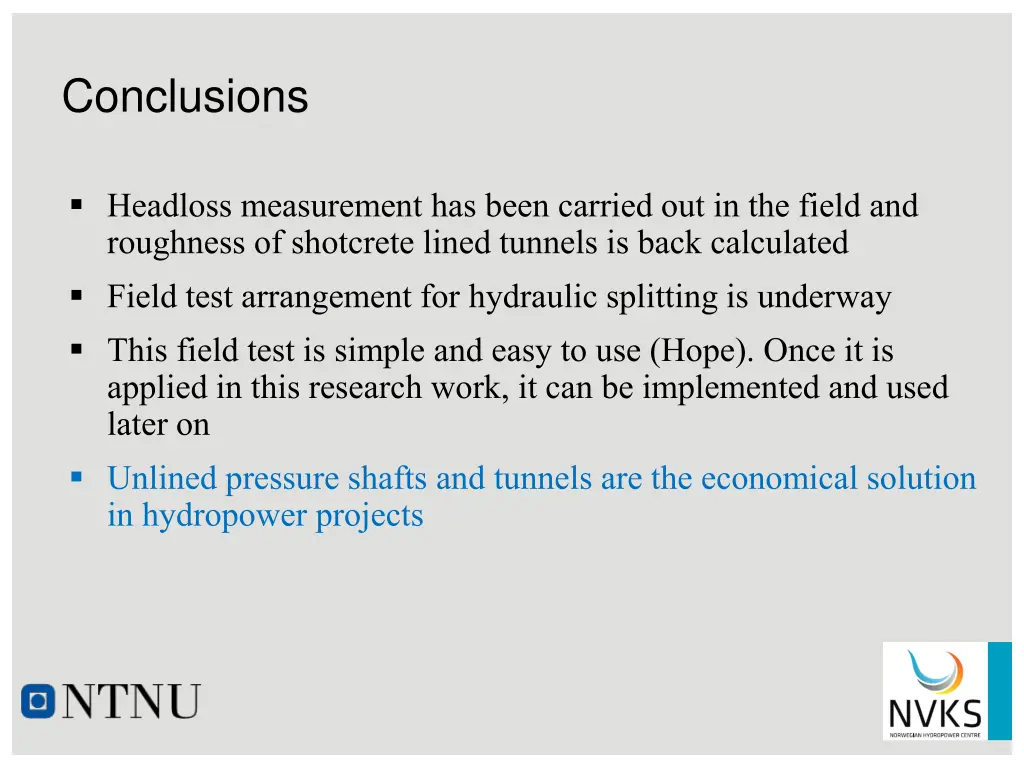 conclusions