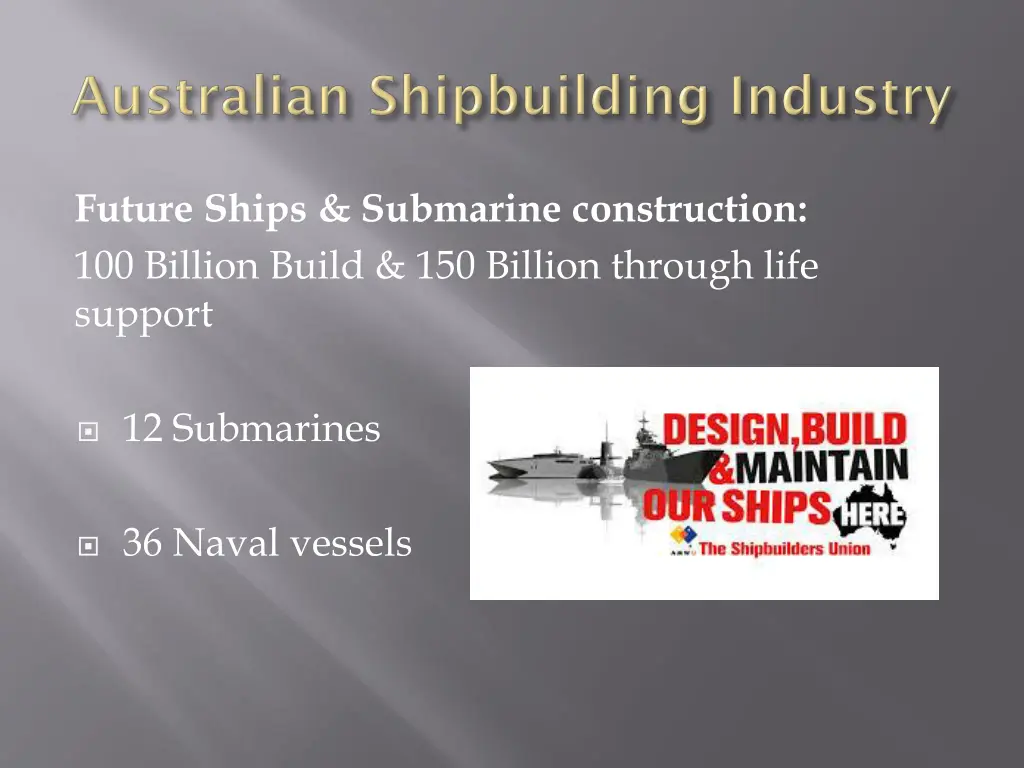 future ships submarine construction 100 billion