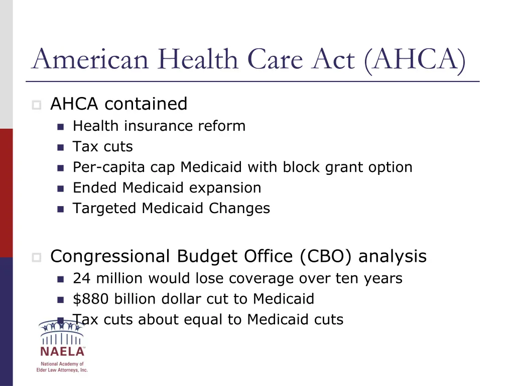 american health care act ahca