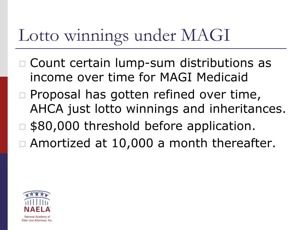 lotto winnings under magi