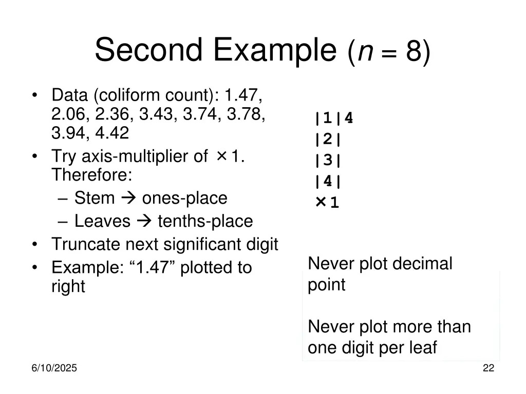 second example n 8