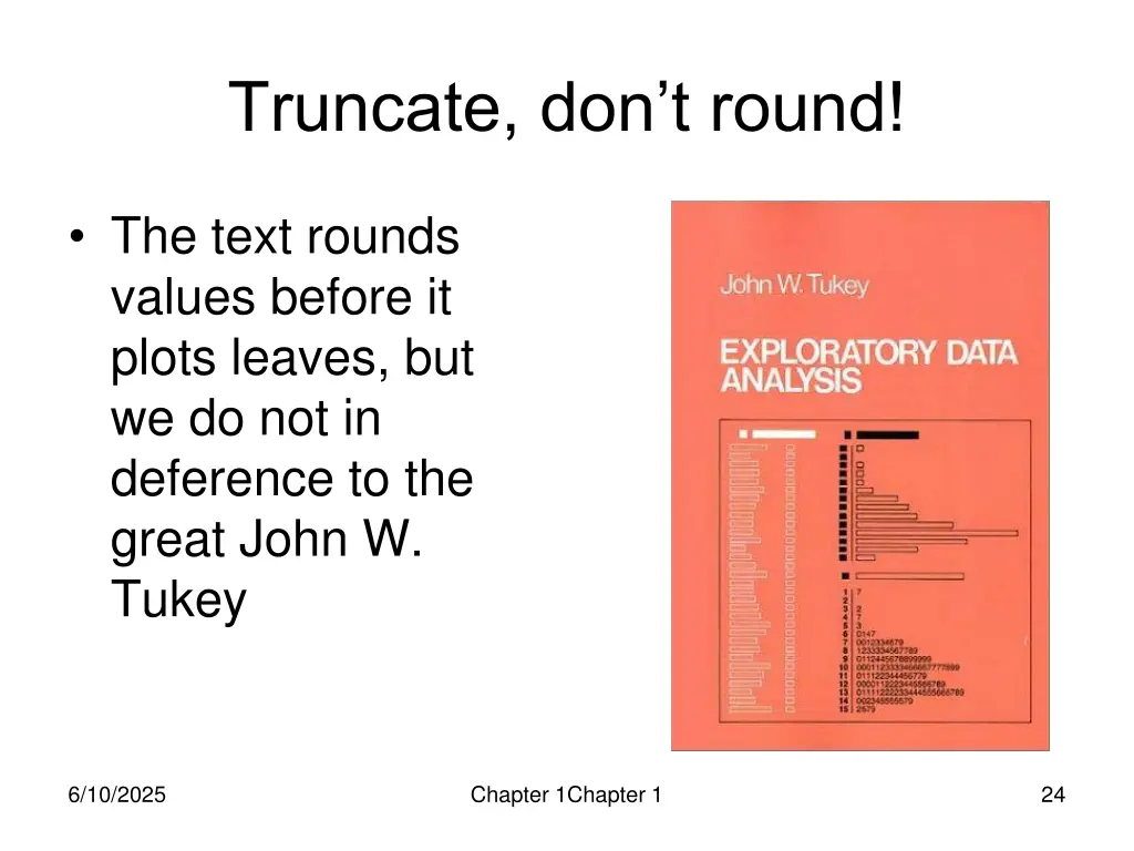 truncate don t round
