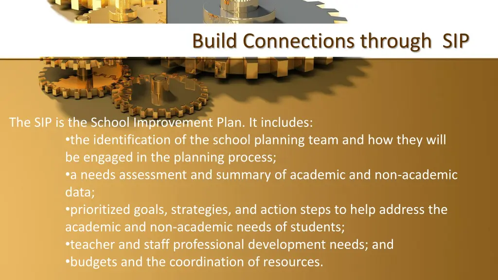 build connections through sip