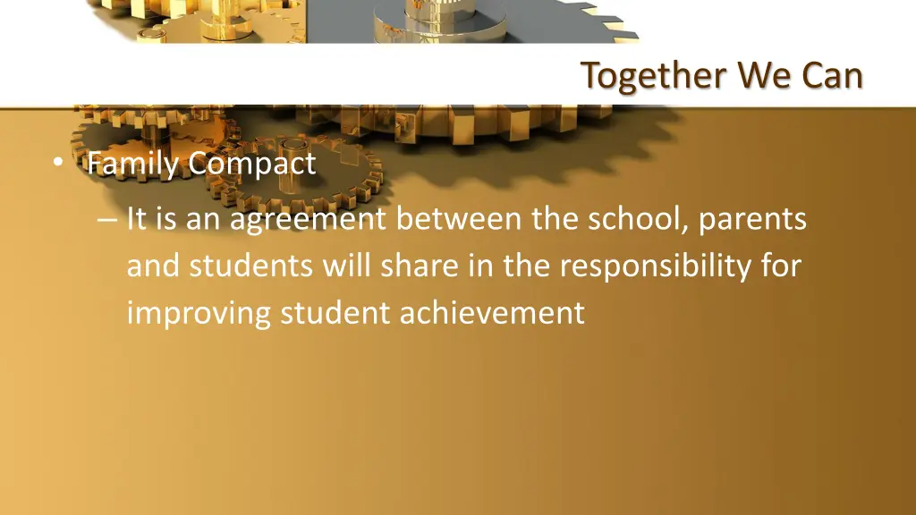 together we can