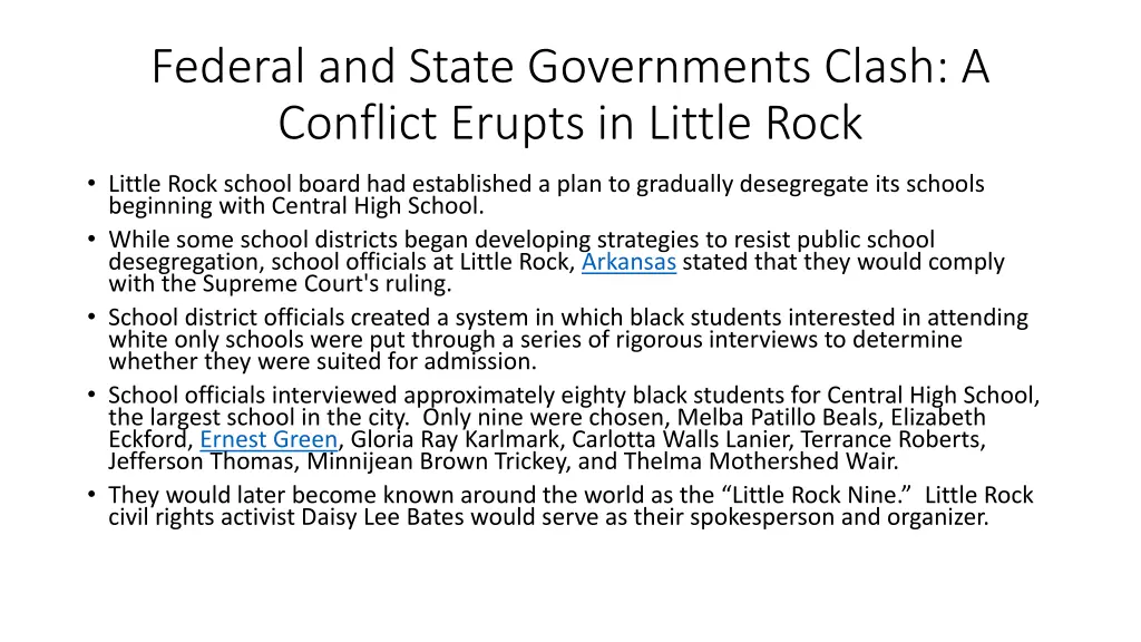 federal and state governments clash a conflict