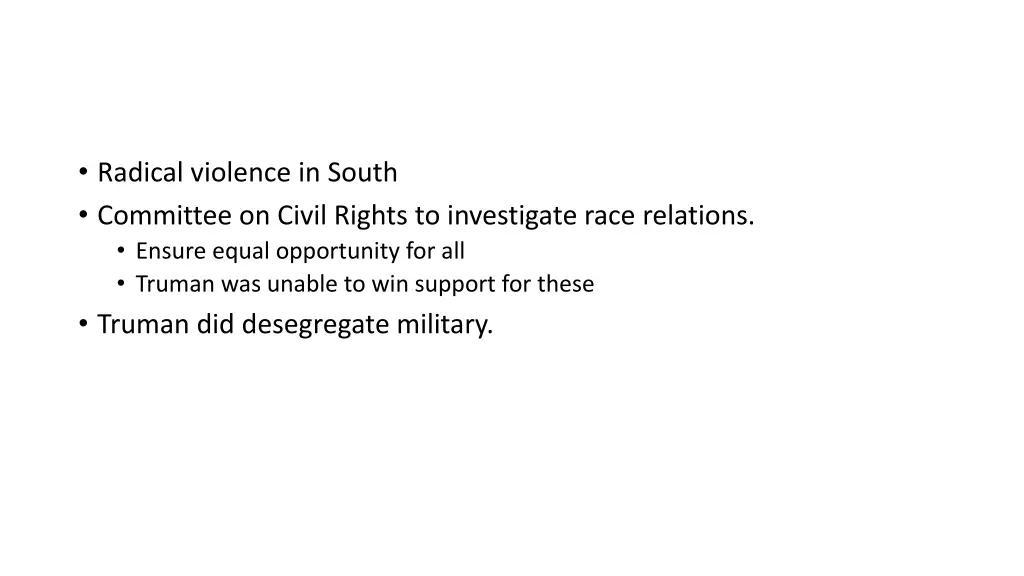radical violence in south committee on civil