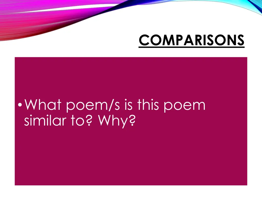 comparisons