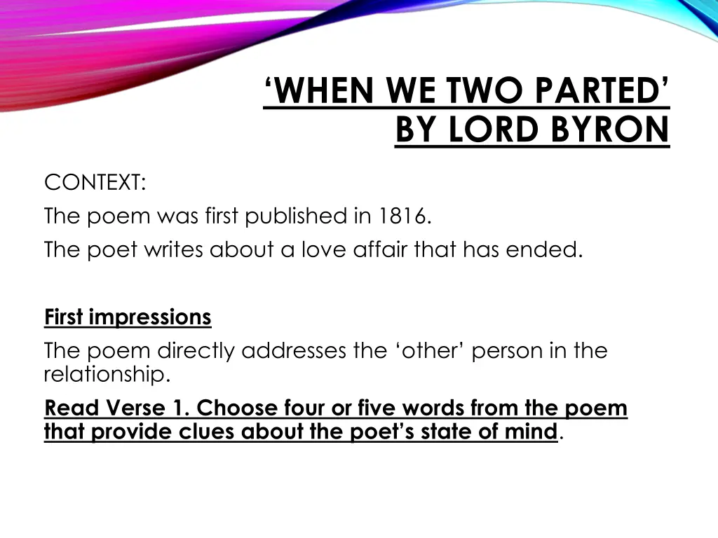 when we two parted by lord byron