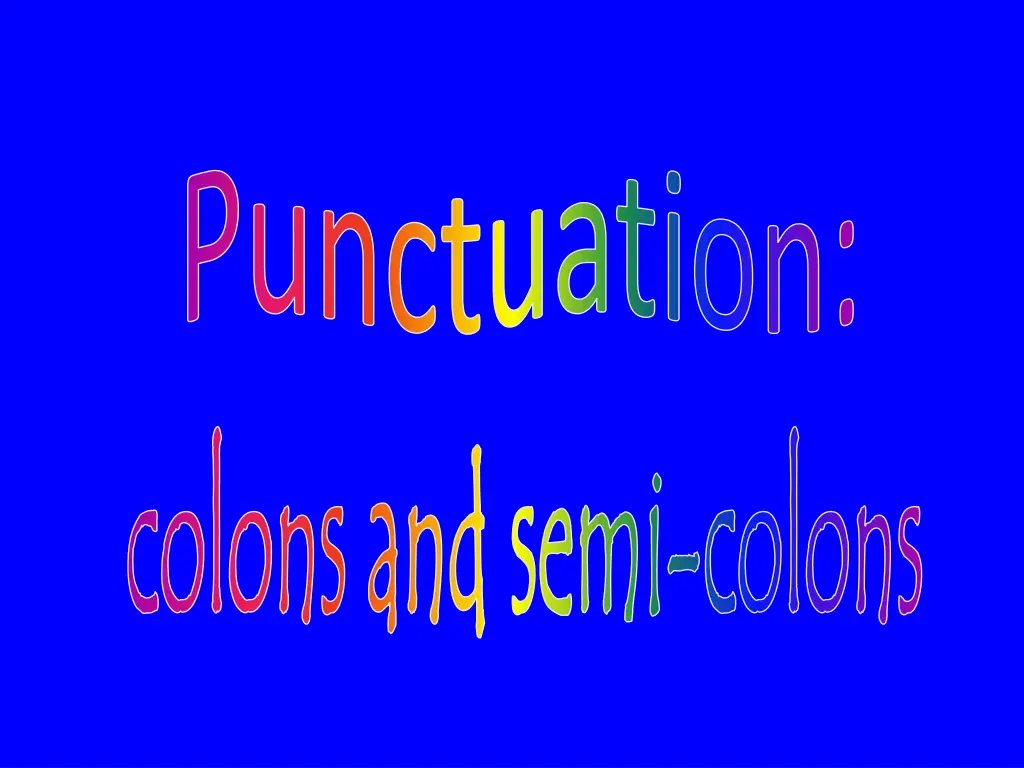 punctuation