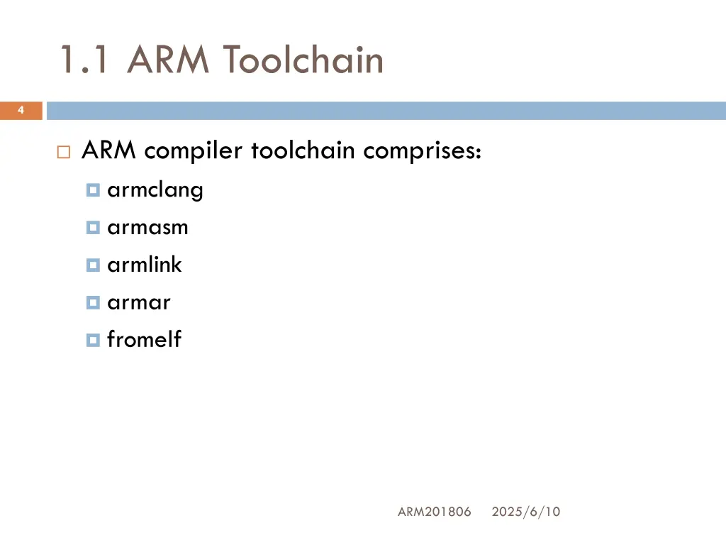 1 1 arm toolchain
