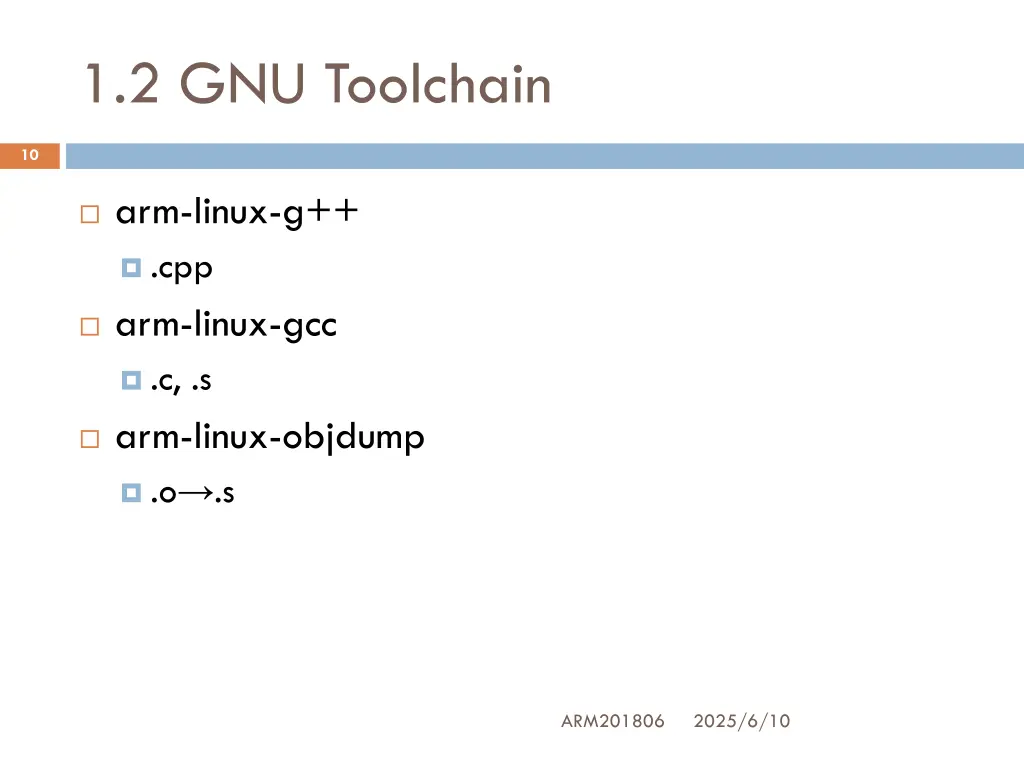 1 2 gnu toolchain