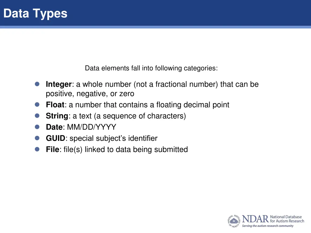 data types