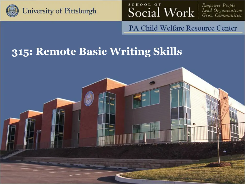 315 remote basic writing skills