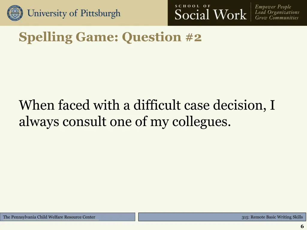 spelling game question 2