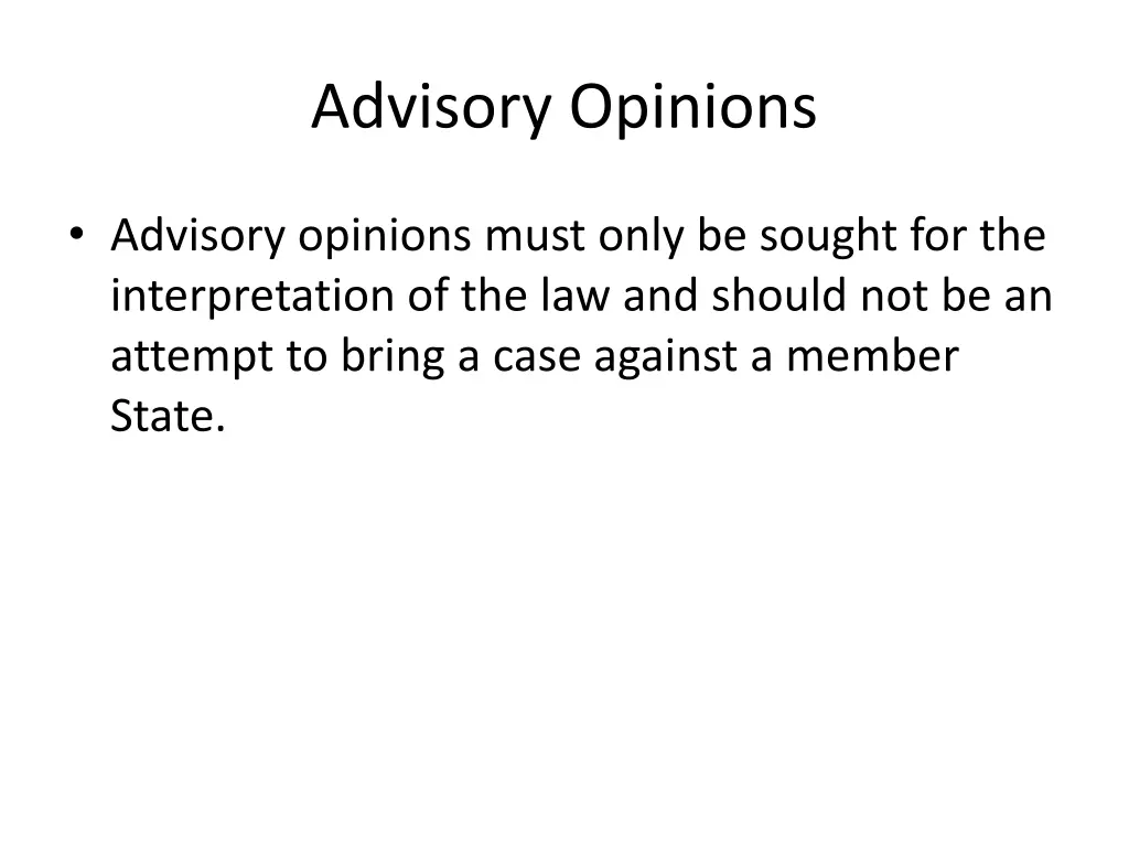 advisory opinions 1