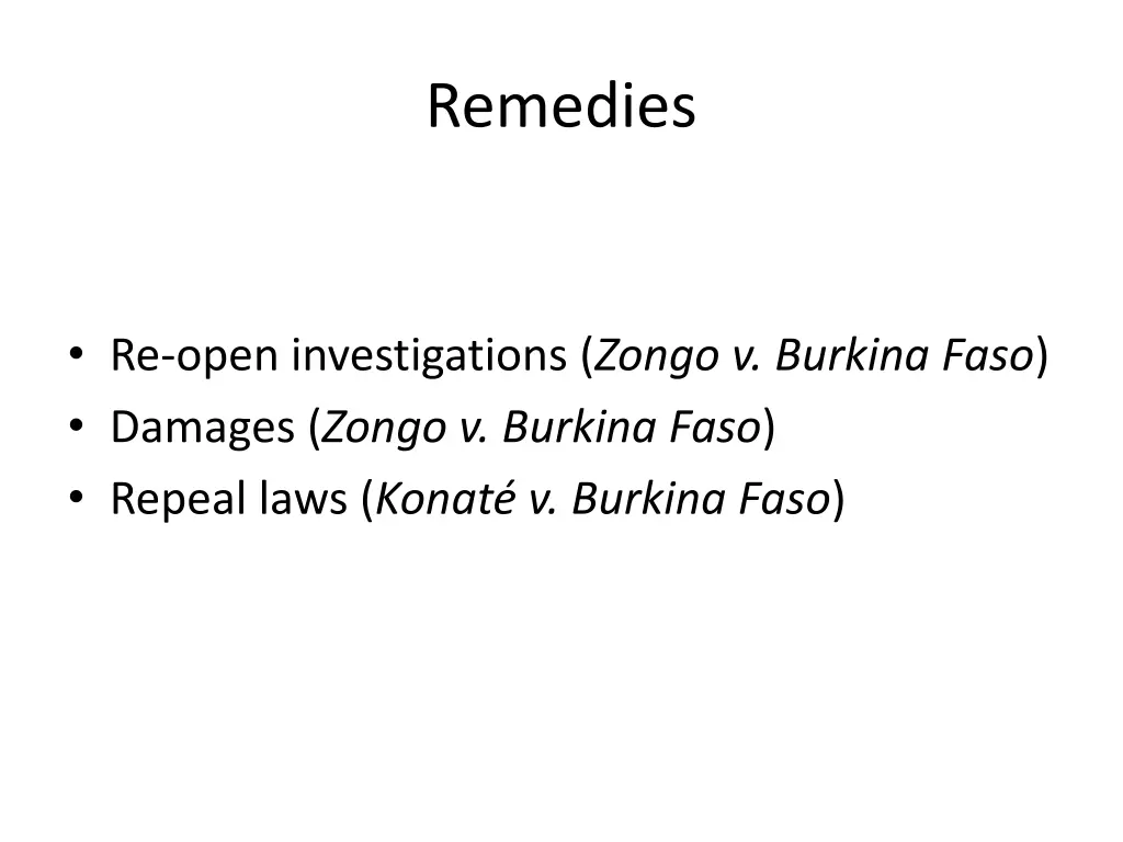 remedies